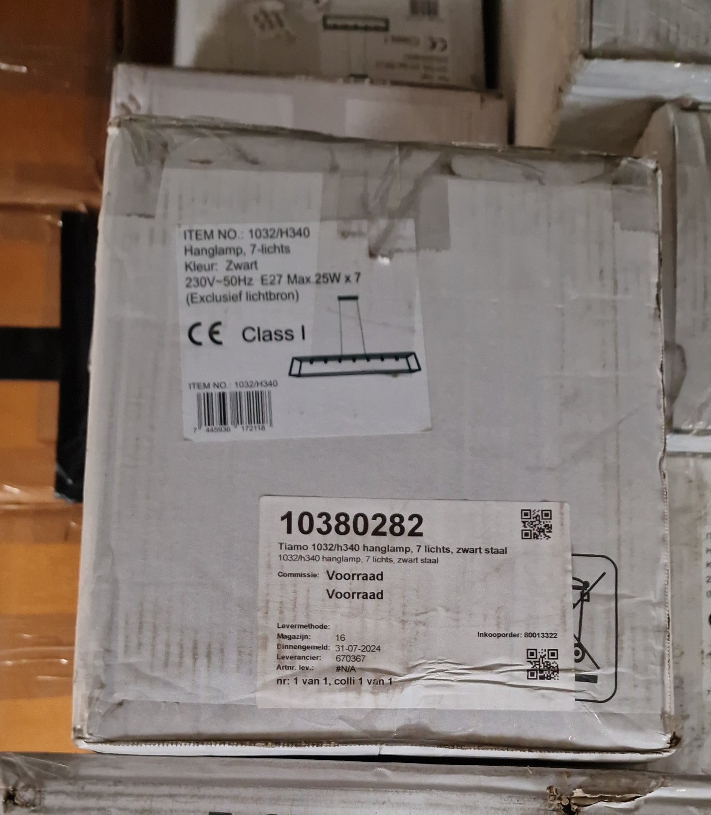 Hanglamp Orthrus - 7-lichts (Internet retour) Retour24