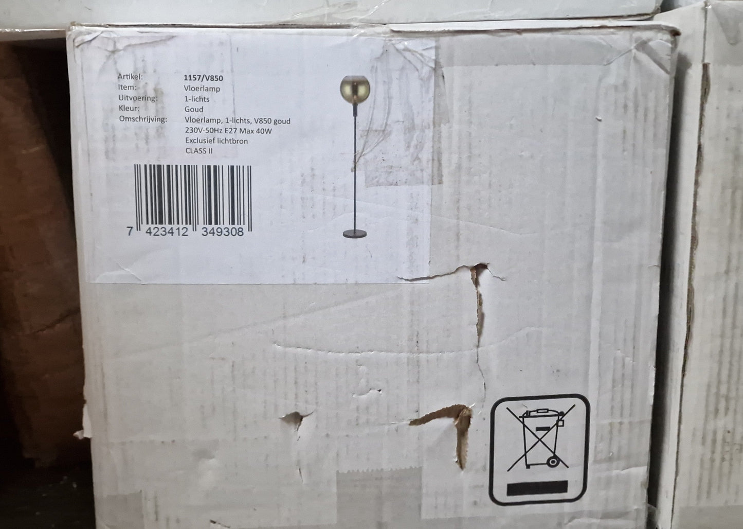 Vloerlamp Actis - 1 lichts (Internet retour) Retour24