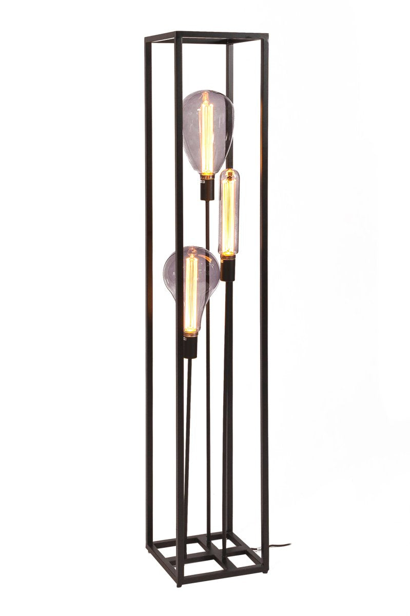 Vloerlamp, 3-lichts, V340 zwart (internet retour)