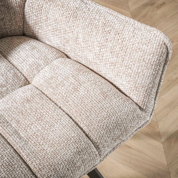 Barstoel Vantage - Beige - Renegade Stof - Draaibaar (internet retour)