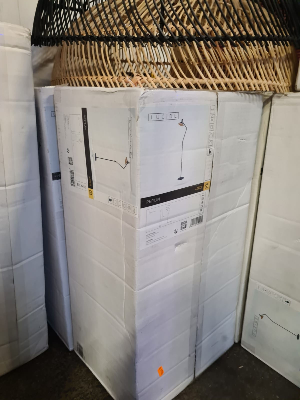 Lucide PEPIJN Vloerlamp 1xE14 - Zwart Retour24