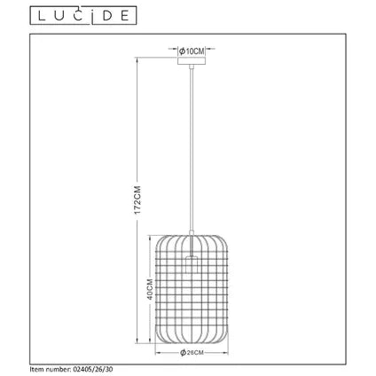 Lucide hanglamp Esmee zwart Retour24