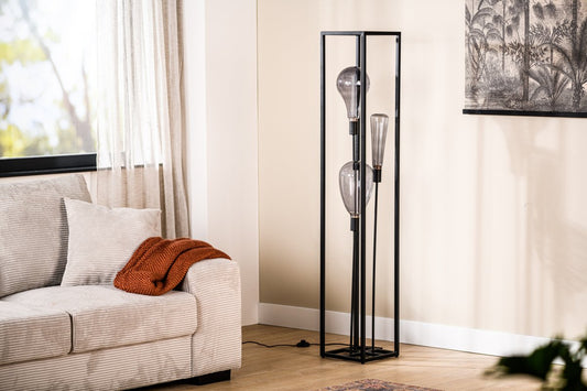 Vloerlamp, 3-lichts, V340 zwart (internet retour)