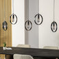 Hanglamp 5-lamps, kleur Zwart (internet retour)