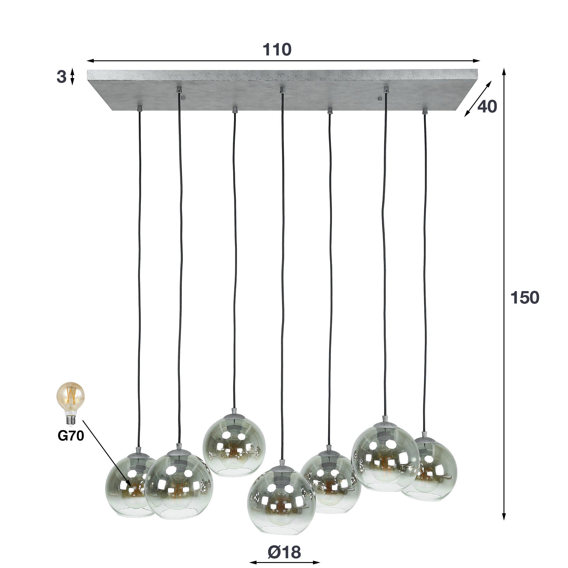 Hanglamp Bubble (Internet retour) Retour24
