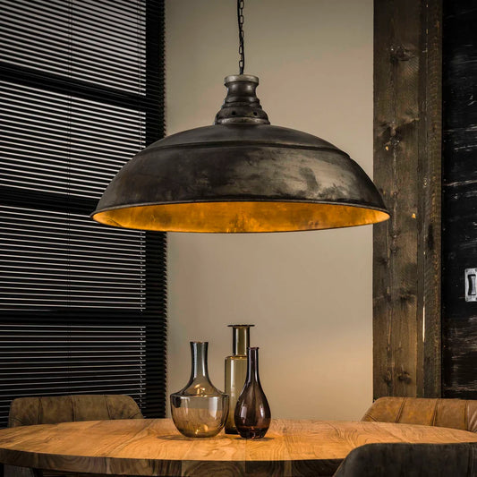 Hanglamp Cindy - 1-lichts - Oud Zilver - Metaal (Internet Retour)