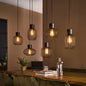 Hanglamp Xenia - 6-lichts - Antraciet - Metaal (Internet retour)