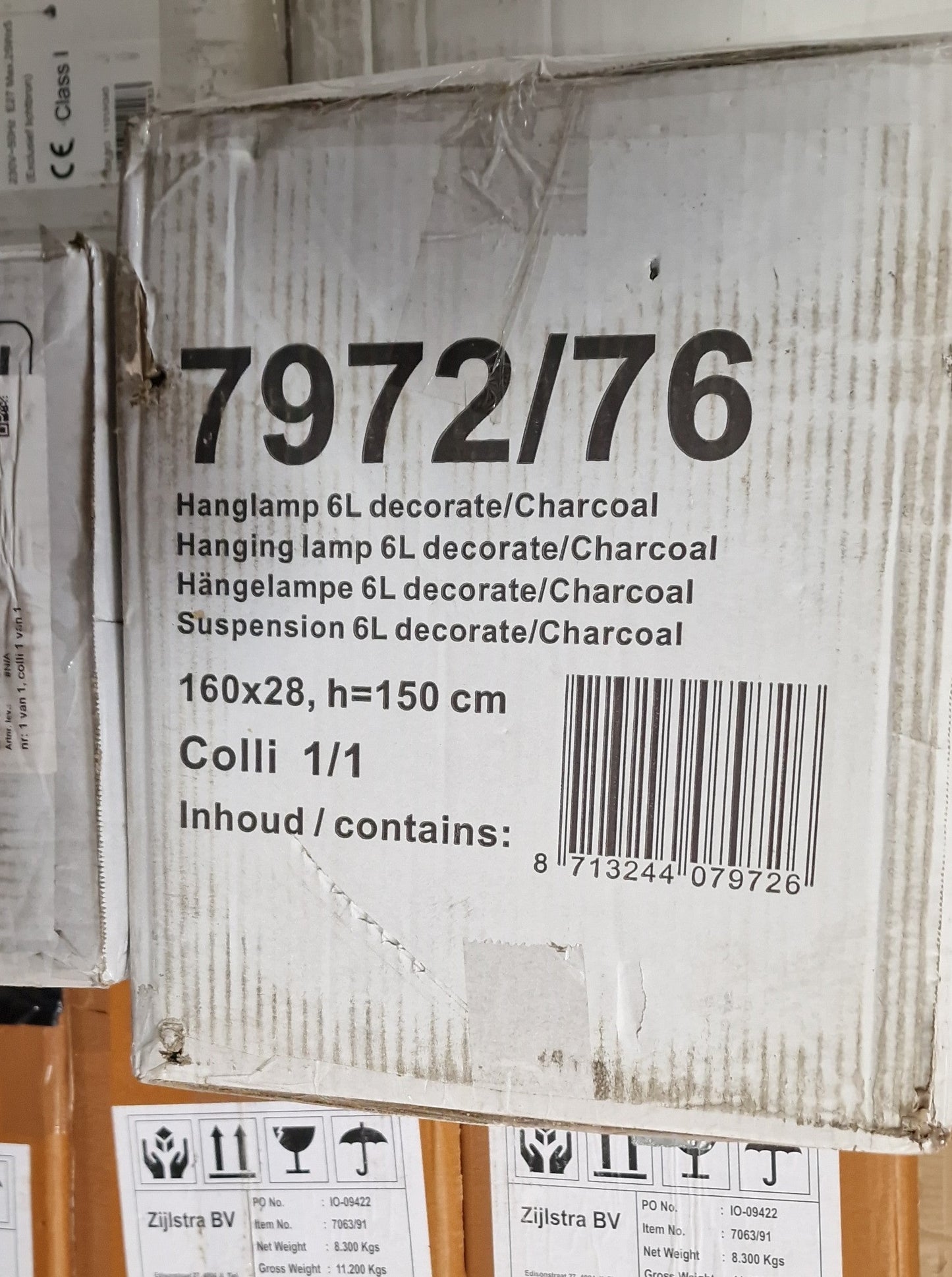 Hanglamp Hugo - 6-lichts (Internet retour) Retour24