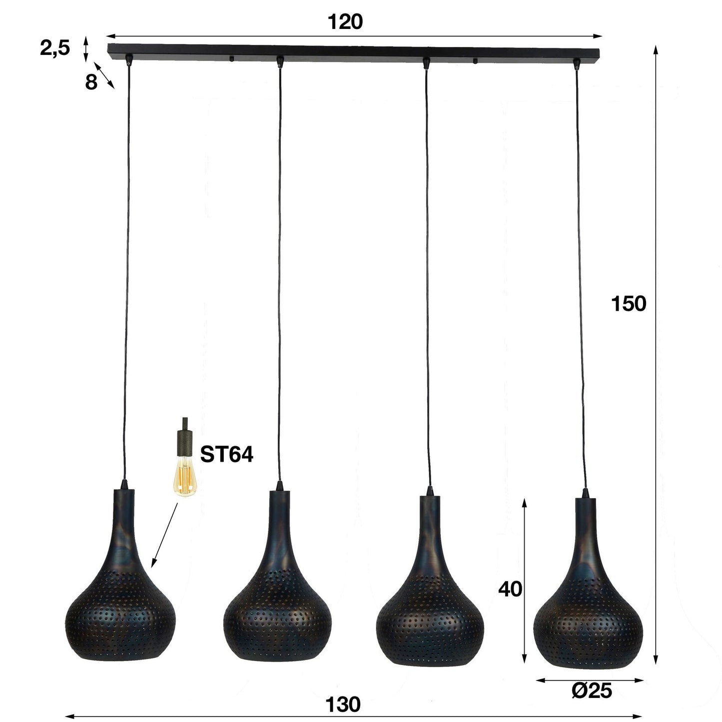 Hanglamp Drew (Internet retour) Retour24