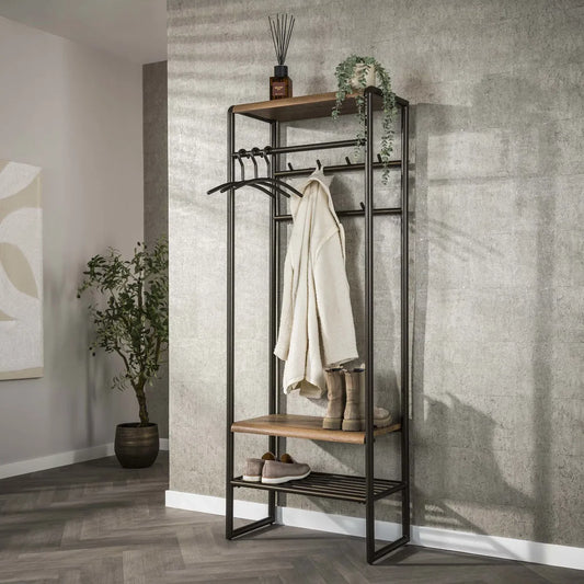 Garderobemeubel Selvo - Brons - Gepoedercoat Staal - 70 cm (Internet retour)