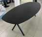 Novo Oval Eettafel Mat Zwart - 240x110cm