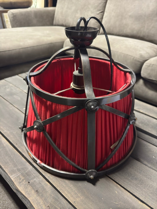 Rode velvet Vintage hanglamp- Retour #129 Retour24