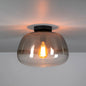 Plafondlamp Luvra - 1-lichts - Smokeglas - Glas (internet retour)