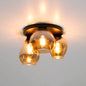 Plafondlamp Noa - 3-lichts - Amberkleurig - Glas (Internet retour)