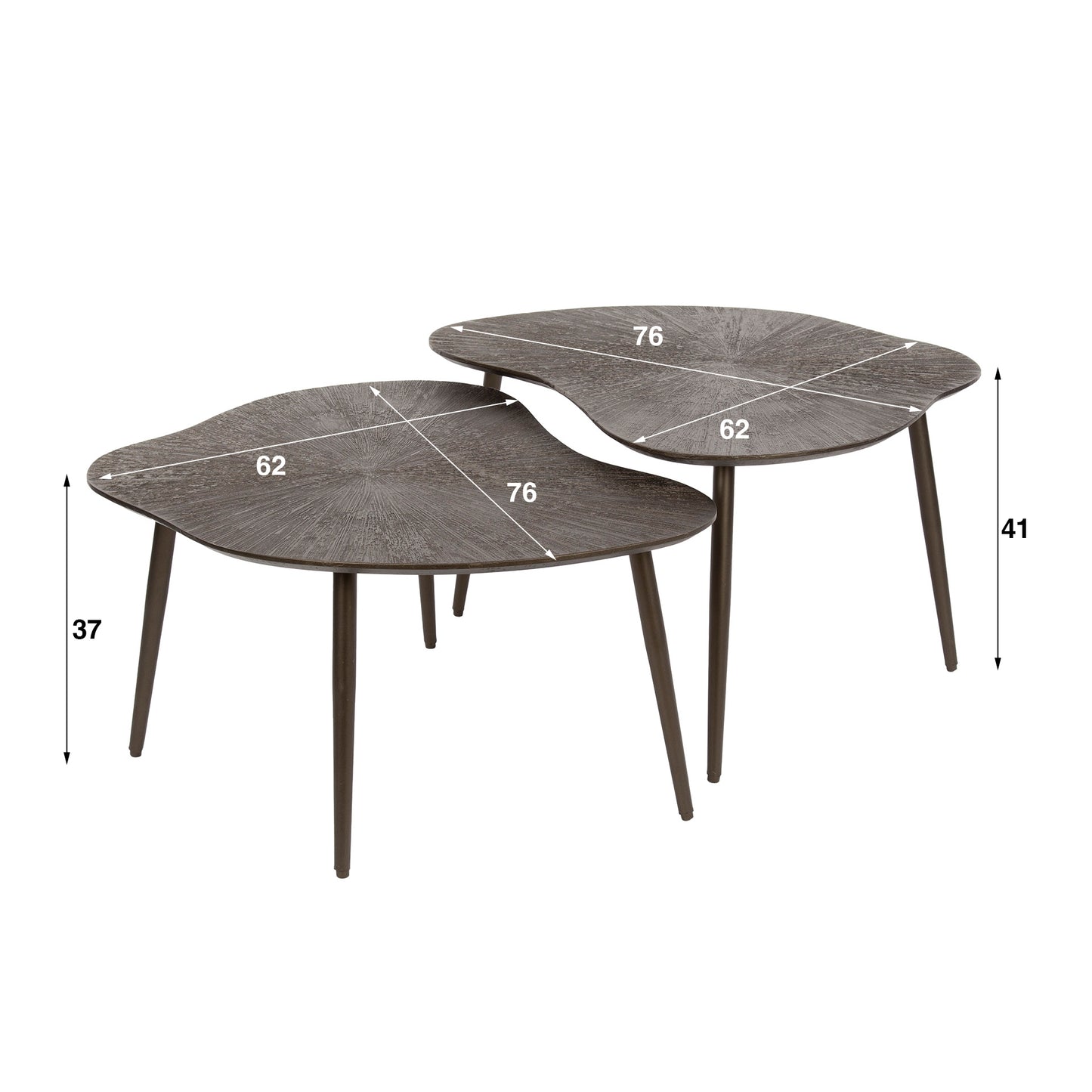 Salontafel Noara - Set van 2 (Internet retour)
