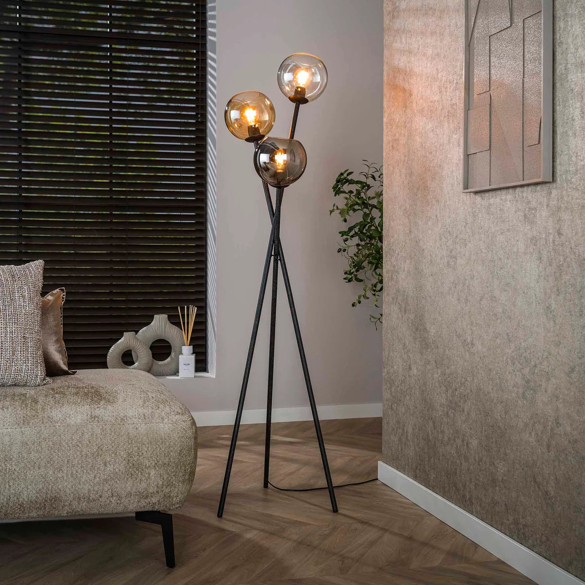 Vloerlamp Trivano - Mix - Glas - 174 cm (Internet retour)