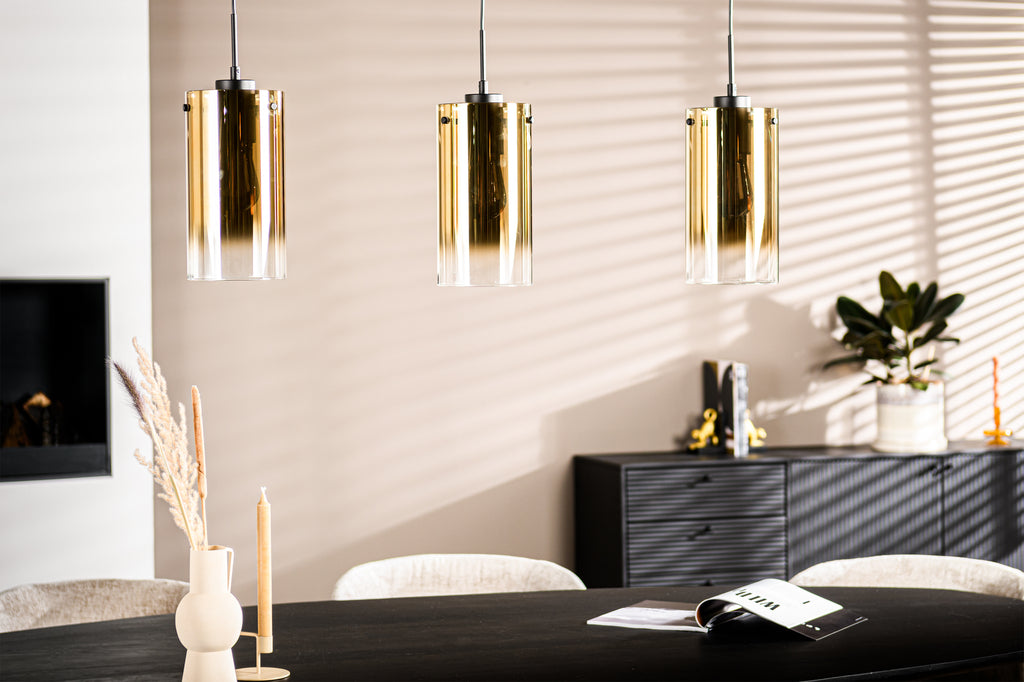 Hanglamp Stylus - 3-lichts - Goud (Internet retour)